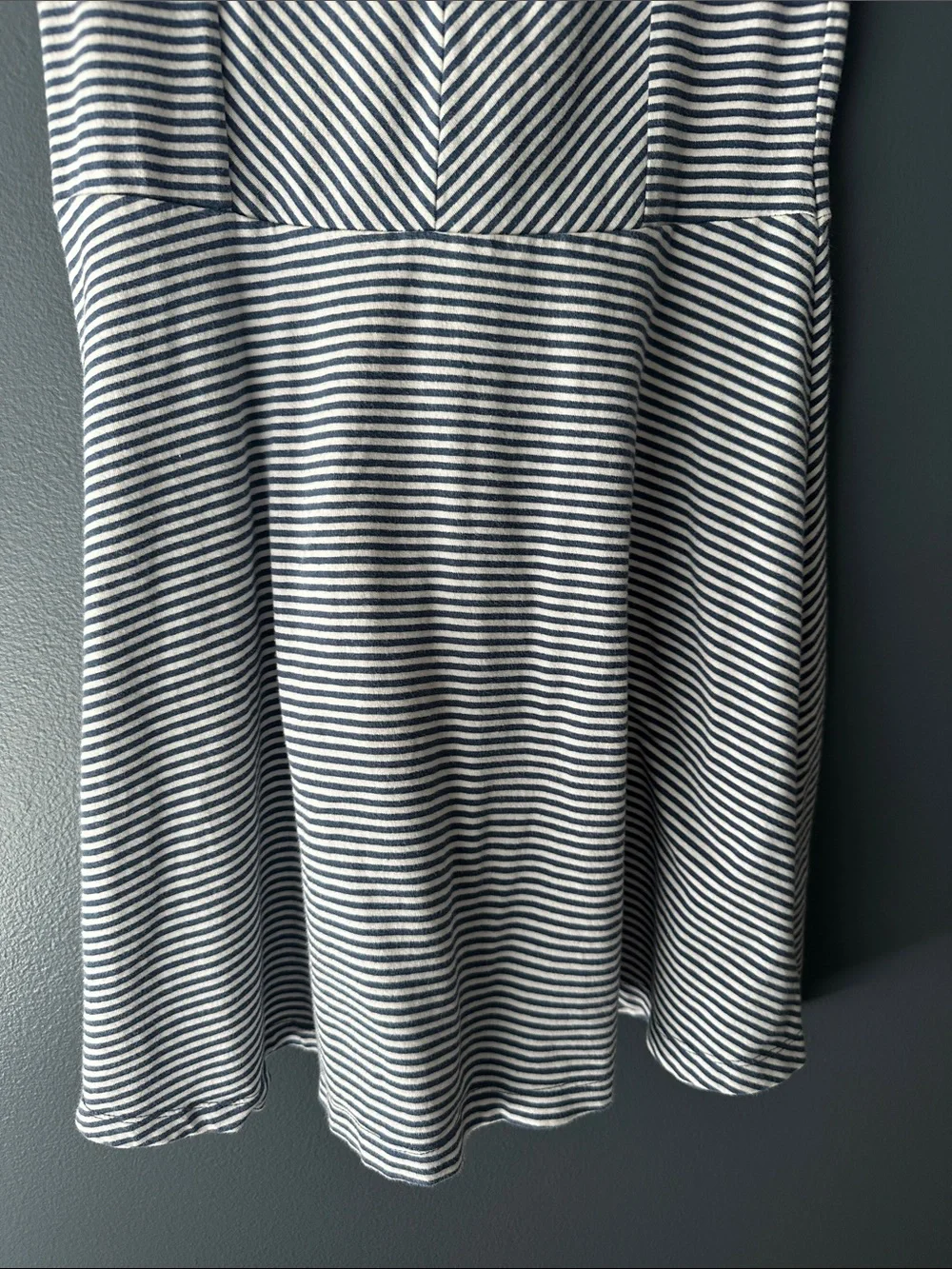 💙 GAP KIDS girls dress blue White Striped Sleeveless Dress large 10/12